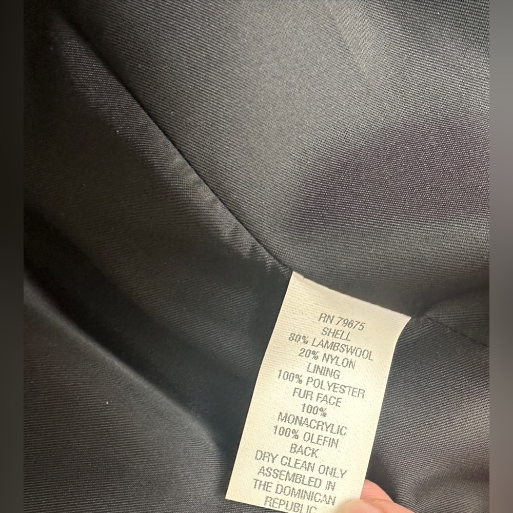 Vintage Albert Nipon Studio Black Lambswool Blend… - image 5